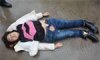跳楼死亡的女子被现场扒衣验B（高清73P）
